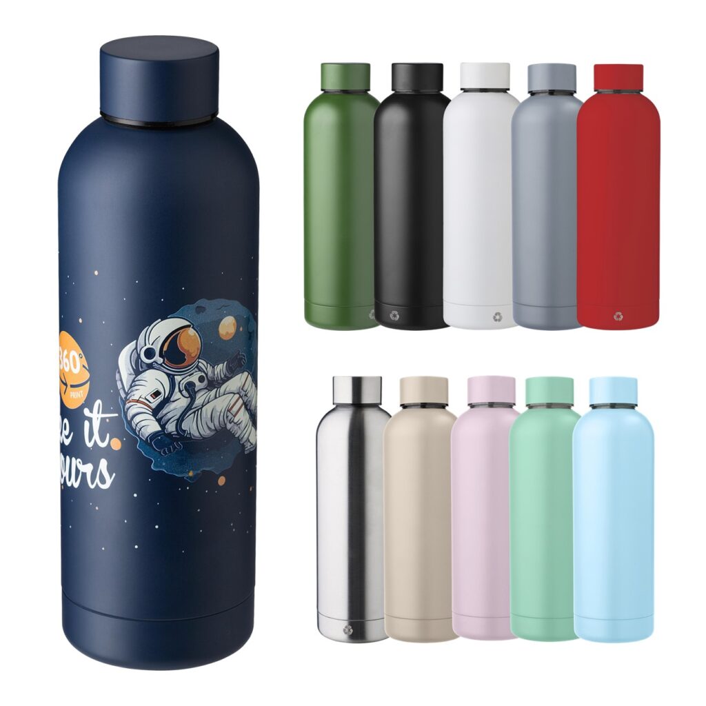 Juomapullo kierrätetystä ruostumattomasta teräksestä, 500 ml